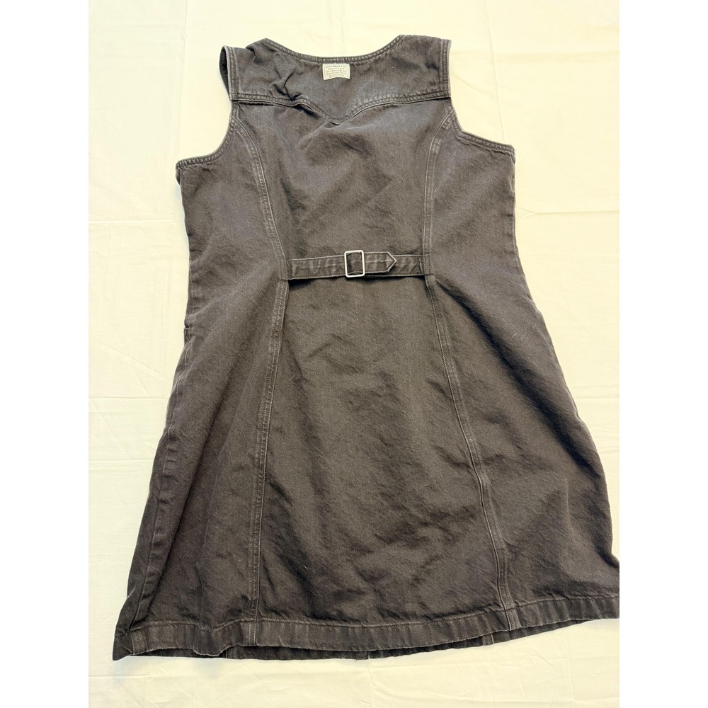 Levi's‎ Dress Womens 2XL Gray Denim Button Front Sleeveless A Line Belted - Picture 8 of 10